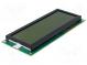 Zobrazovač  LCD  alfanumerický  STN Positive  20x4  zelená  LED