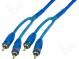 Kabel  k zesilovači  RCA zásuvka x2,RCA vidlice x2  5m