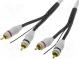 Kabel  k zesilovači  RCA vidlice x2,ovládání,z obou stran  5m