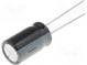 Kondenzátor  elektrolytický  THT  220uF  63VDC  Ø10x16mm  ±20%