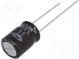 Kondenzátor  elektrolytický  THT  330uF  35VDC  Ø10x12,5mm  ±20%