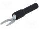 Adaptér  banánek 4mm zásuvka,vidlicový banánek  60VDC  36A  51mm