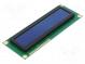 Zobrazovač  OLED  alfanumerický  16x2  Rozm  122x44x10mm  modrá