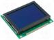 Zobrazovač  LCD  grafický  STN Negative  128x64  modrá  LED  PIN 20