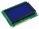 Zobrazovač  LCD  grafický  STN Negative  128x64  modrá  LED  PIN 20