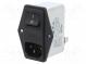 Konektor  napájecí AC  zásuvka  vidlice  2A  250VAC  IEC 60320