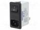 Konektor  napájecí AC  zásuvka  vidlice  4A  250VAC  IEC 60320