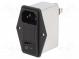 Konektor  napájecí AC  zásuvka  vidlice  4A  250VAC  IEC 60320