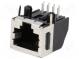 Zásuvka  RJ45  PIN  8  Kat  3  stíněný,se zajištěním panel stop