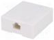 Zásuvka  RJ45  Uspořádání výv  8p8c  šroubová svorka  H  57mm