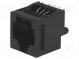 Zásuvka  RJ45  PIN  8  se zajištěním panel stop  THT  přímý