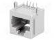 Zásuvka  RJ45  PIN  8  Kontakty  fosforový bronz  zlacený  THT  15mm