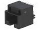Zásuvka  RJ45  PIN  8  s výstupkem  zlacený  Uspořádání výv  8p8c