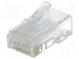 Zástrčka  RJ45  PIN  8  Kat  6  Uspořádání výv  8p8c  IDC,krimpovací