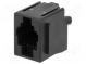 Zásuvka  RJ9  PIN  4  se zajištěním panel stop  THT  přímý  16,51mm