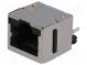 Zásuvka  RJ45  Kat  5  stíněný  Uspořádání výv  8p8c  THT  přímý