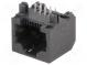 Zásuvka  RJ45  PIN  8  Kat  5  nestíněné  Uspořádání výv  8p8c  THT