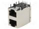 Zásuvka  RJ45  PIN  8  Kat  5  stíněný  Uspořádání výv  8p8c