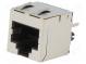 Zásuvka  RJ45  PIN  8  Kat  6a  stíněný  Uspořádání výv  8p8c  THT