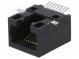 Zásuvka  RJ45  PIN  8  Kat  5  Uspořádání výv  8p8c  SMT  vodorovné