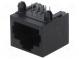 Zásuvka  RJ45  PIN  8  Kat  5  Uspořádání výv  8p8c  THT  úhlový