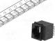 Zásuvka  RJ45  PIN  8  Kat  5  Uspořádání výv  8p8c  SMT  svislý