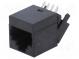 Zásuvka  RJ45  PIN  8  Kat  5  Uspořádání výv  8p8c  THT  úhlový