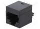 Zásuvka  RJ45  PIN  8  Kat  5  Uspořádání výv  8p8c  THT  přímý