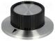 Knoflík  s límcem  plast  Pr.hříd  6,35mm  Ø23,8x14,8mm