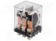 Relé  elektromagnetické  3PDT  Ucívky 12VDC  30A/250VAC  30A  1,7W