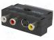 Adaptér  RCA zásuvka x3,SCART vidlice,SVHS zásuvka 4pin