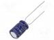 Kondenzátor  elektrolytický  THT  330uF  25VDC  Ø8x11,5mm  ±20%