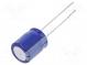 Kondenzátor  elektrolytický  THT  330uF  35VDC  Ø10x12,5mm  ±20%