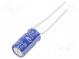 Kondenzátor  elektrolytický  THT  22uF  100VDC  Ø6,3x11mm  ±20%