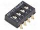 Přepínač  DIP-SWITCH  Počet sekcí  4  ON-OFF  0,025A/24VDC  pol  4
