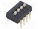 Přepínač  DIP-SWITCH  Počet sekcí  4  ON-OFF  0,025A/24VDC  pol  4