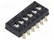 Přepínač  DIP-SWITCH  Počet sekcí  6  ON-OFF  0,025A/24VDC  pol  6