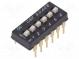 Přepínač  DIP-SWITCH  Počet sekcí  6  ON-OFF  0,025A/24VDC  pol  6