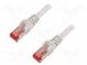 Patch cord  S/FTP  6  lanko  Cu  LSZH  šedá  150mm