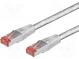 Patch cord  S/FTP  6  lanko  Cu  LSZH  průhledná  0,25m  28AWG