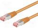 Patch cord  S/FTP  6  lanko  Cu  LSZH  oranžová  3m  28AWG