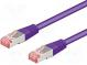 Patch cord  S/FTP  6  lanko  Cu  LSZH  fialová  5m  28AWG