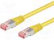 Patch cord  S/FTP  6  lanko  Cu  LSZH  žlutá  7,5m  28AWG
