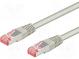 Patch cord  S/FTP  6  lanko  Cu  LSZH  šedá  15m  28AWG
