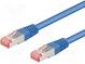 Patch cord  S/FTP  6  lanko  Cu  LSZH  modrá  20m  28AWG