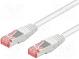 Patch cord  S/FTP  6  lanko  Cu  LSZH  bílá  20m  28AWG