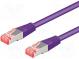 Patch cord  S/FTP  6  lanko  Cu  LSZH  fialová  25m  28AWG