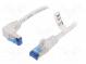 Patch cord  S/FTP  6a  lanko  Cu  LSZH  bílá  1m  27AWG  -20÷65°C