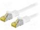 Patch cord  S/FTP  6a  lanko  Cu  LSZH  bílá  5m  26AWG