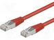 Patch cord  SF/UTP  5e  lanko  CCA  PVC  červená  2m  26AWG